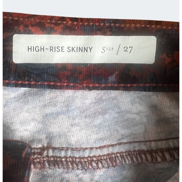 Pilcro & The Letterpress High-Rise Skinny Jeans Floral Print Size 27 - Picture 8 of 16
